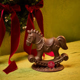 Chocolate Rocking Horse with Crunchy Pearls and Candy Fruits (1 pc) 脆珠乾果搖搖馬朱古力 (1件)