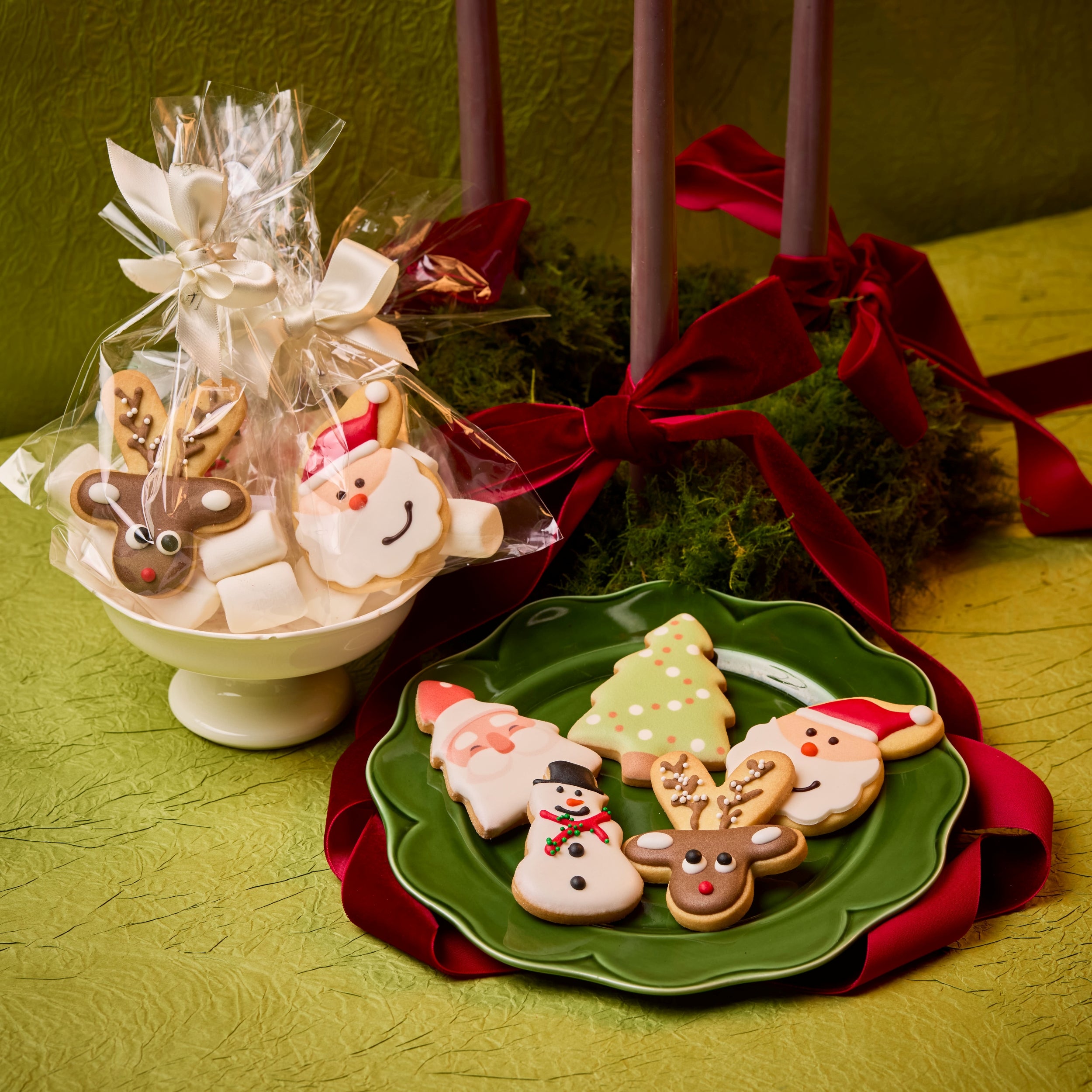 Christmas Icing Cookies with Marshmallows (1pc) 聖誕棉花糖糖霜曲奇 (1件)