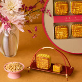 Lung King Heen Cream Custard Mooncakes with Toasted Pine Nuts (6 pcs) 龍景軒酥香崧子奶黃月餅 (六件裝)