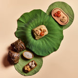 Organic Glutinous Grain Rice Dumpling with Abalone and Conpoy, with Premium Chinese Tea "Oriental Red"
