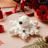 Polar Bear Cake on Snowflake Pistachio-Kataifi Chocolate (1 pc) 北極熊開心果脆脆朱古力 (1件)