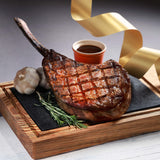 Oven Roasted Australian Tomahawk, Gravy + 4 Side Dishes (1 - 1.1kg, for 4 - 5 persons) 焗烤澳洲特級斧頭扒、肉汁 (1 - 1.1公斤) 伴四款配菜 (供四至五人享用)